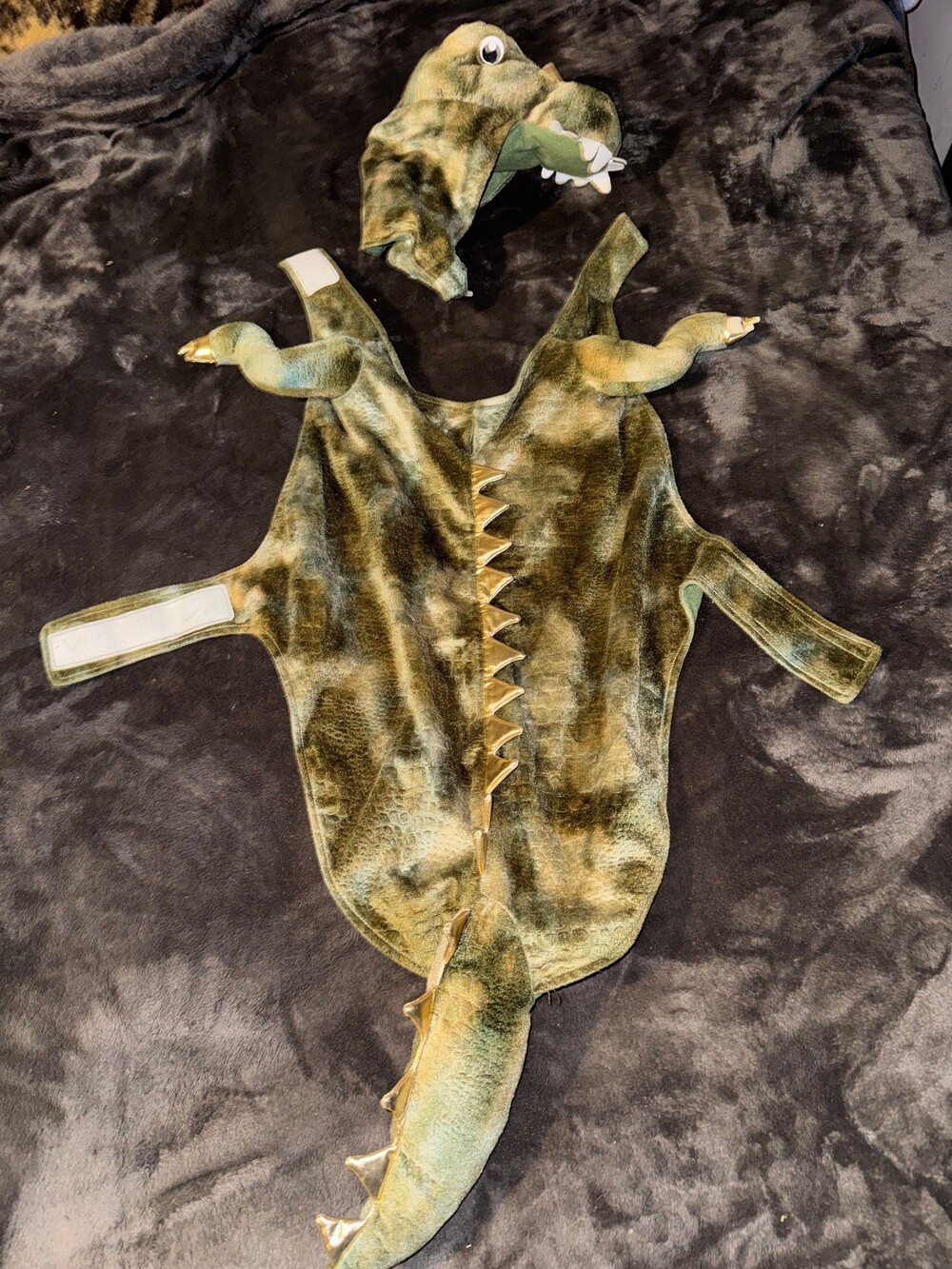 Green Dinosaur dog Costume XL